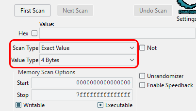 Scan Type dan Extact Value