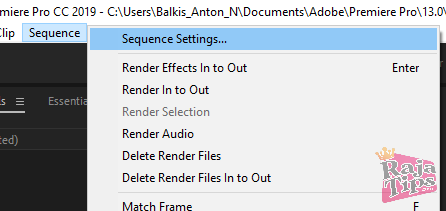 Sequence Settings