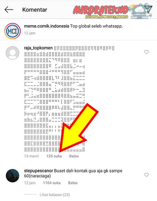top comment ig