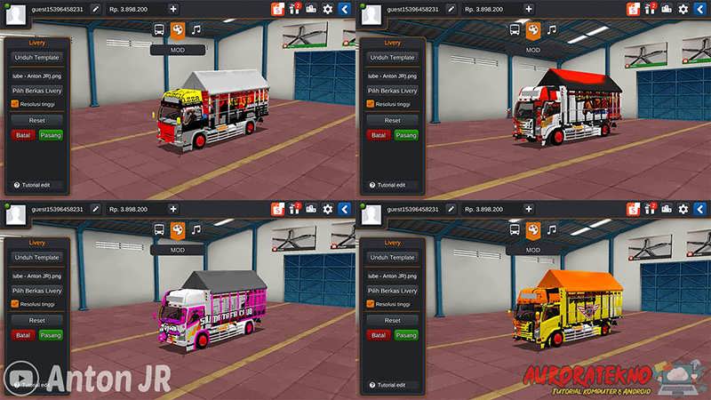 388 Livery Bussid HD, SHD, XHD, SDD & SSHD Jernih Raja Tips