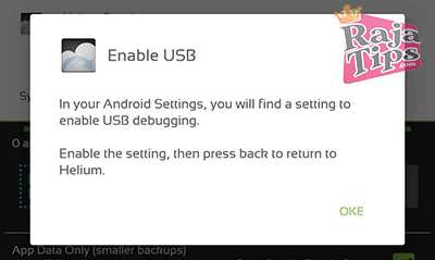 Go To USB Debugging Settings