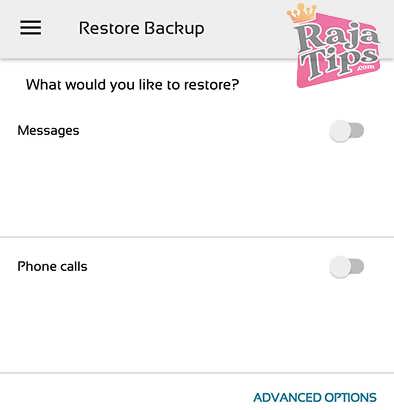 Restore SMS & Call