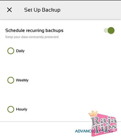 Schedule Backup