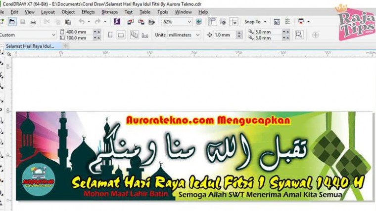 Tombol Untuk Membuat Grafik Baru Pada CorelDraw