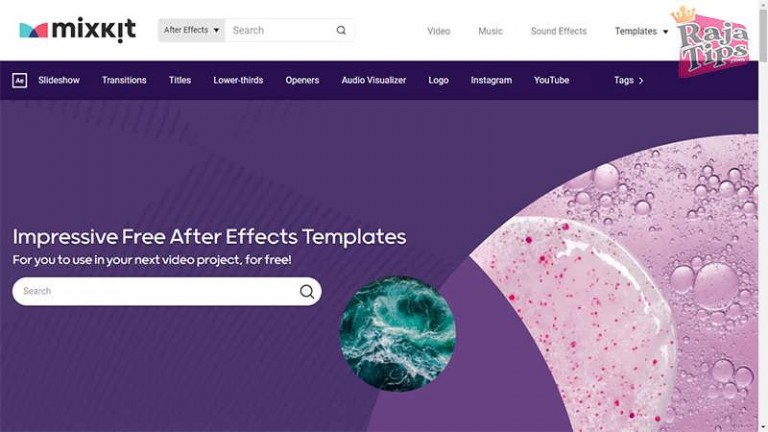 kumpulan template after effect gratis