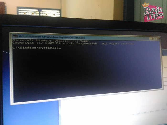 Command Prompt Window Appears