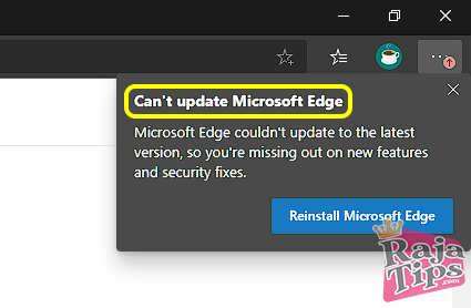 Can't Update Microsoft Edge