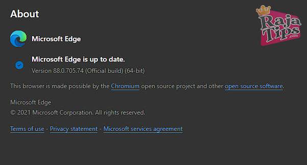Update Microsoft Edge