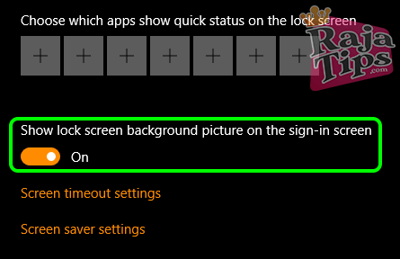 Show Lock Screen Background