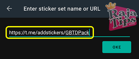 Sticker Name Or URL