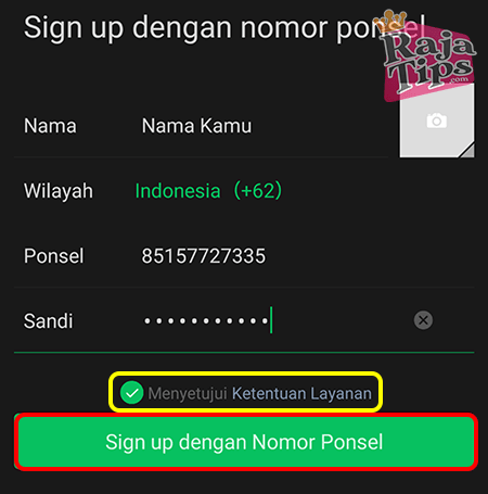 Sign Up WeChat