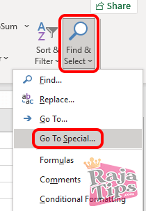 Special Tools Ms Excel