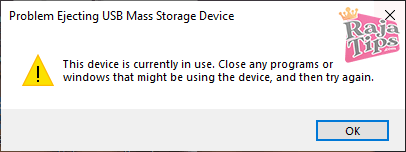 Problem Ejecting USB Storage