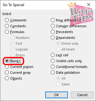Ms Excel Special Settings
