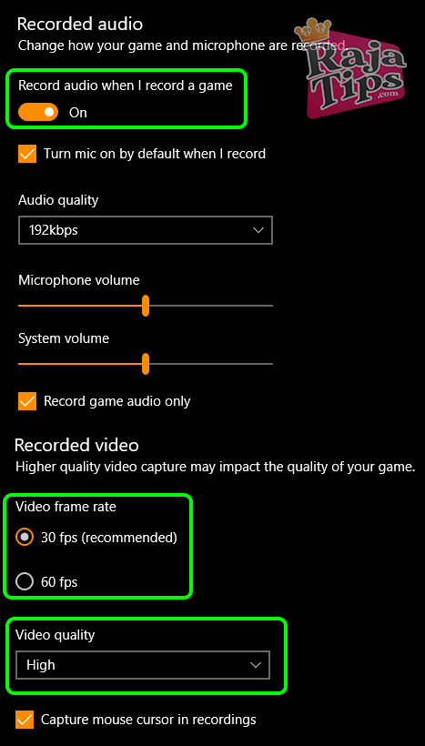 Best Settings For Xbox Game Bar