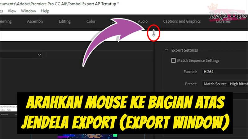 Adjust Export Window