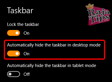 Automatically Hide Taskbar