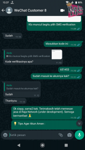 Bukti Kepercayaan Jasa