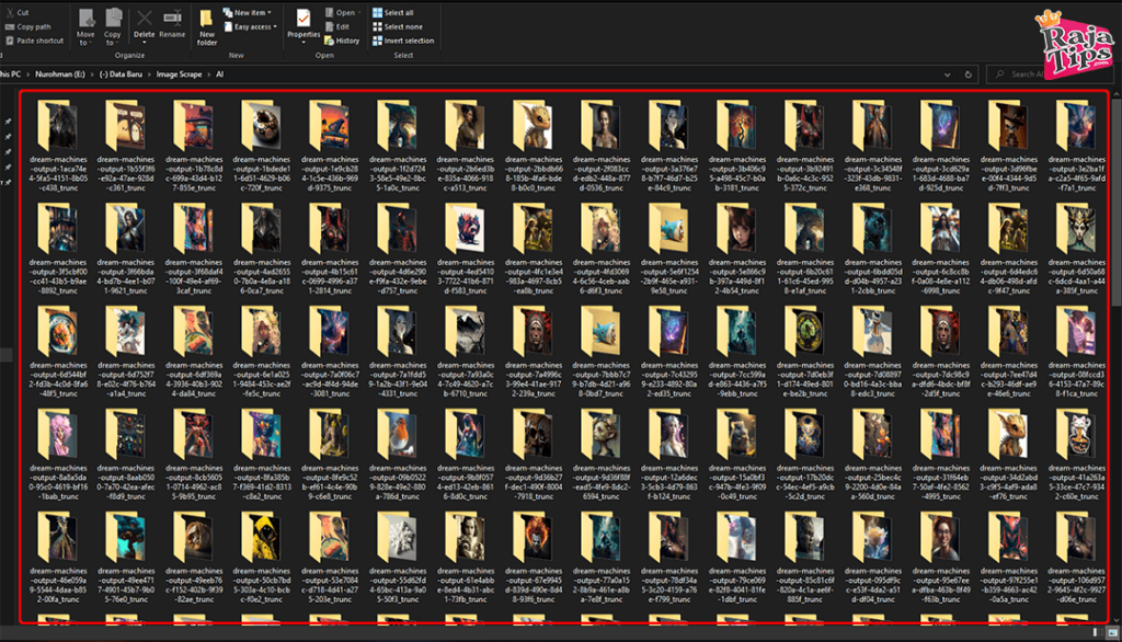 Many Folders But 1 File Each