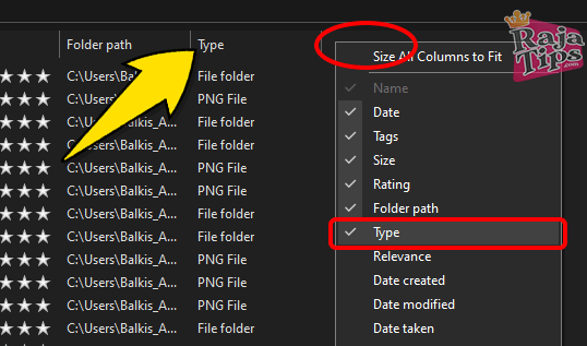 Type File Filters