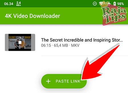 4K Video Downloader Paste Link