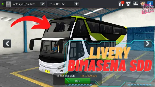 Livery Bussid Bimasena SDD