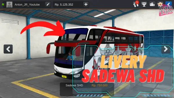 Livery Bussid Sadewa SHD