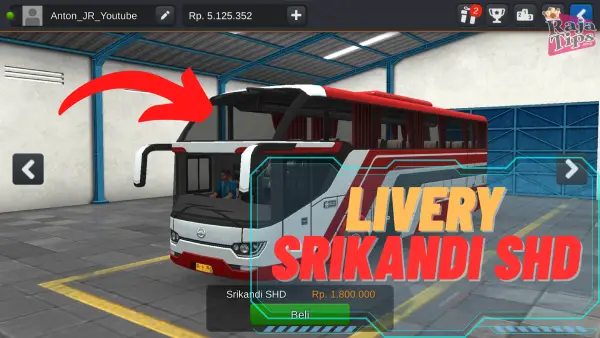 Livery Bussid Srikandi SHD