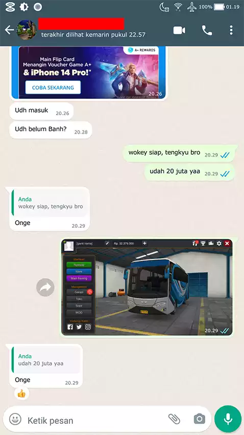 Testimoni Top Up BUSSID 1