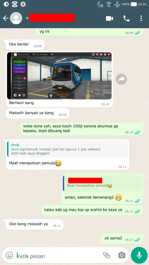 Testimoni Top Up BUSSID 4