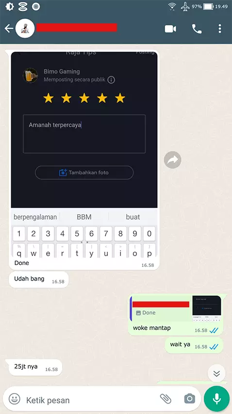 Testimoni Top Up Bussid 6