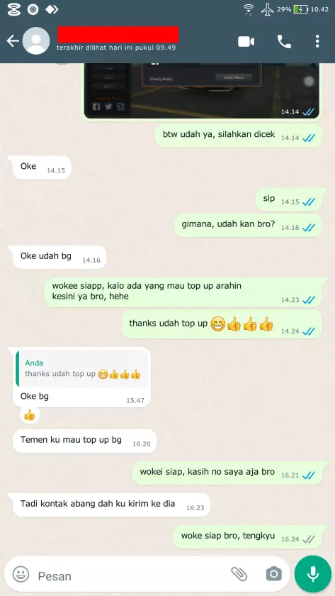 Testimoni Top Up Bussid 16