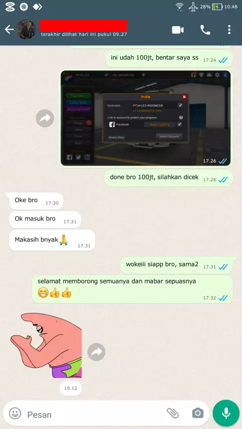 Testimoni Top Up Bussid 25