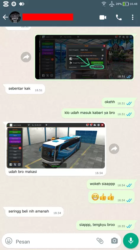 Testimoni Top Up Bussid 26