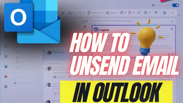 How To Unsend Email Outlook