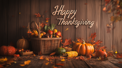 A Cozy Harvest Welcome Warm Thanksgiving Wishes