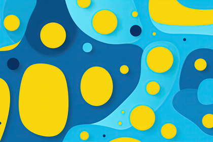 Abstract Art Blue Yellow Creative Wallpaper Colorful Design