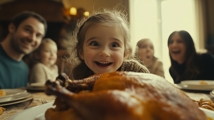 Cherished Moments At The Thanksgiving Table With Family And Joy