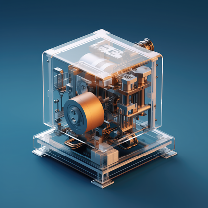 Codebreaking Machine Structural Transparent Exhibit Design