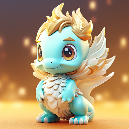 Cute Dragon Fantasy Creature 3d Character For Game Art