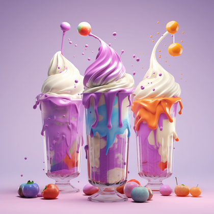 Delight In Whimsical, Creamy Dessert Creations In Pastel Hues