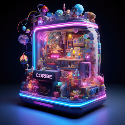 Dive Into The Enchanting World Of Coribe A Neon Lit Fantasy Microcosm