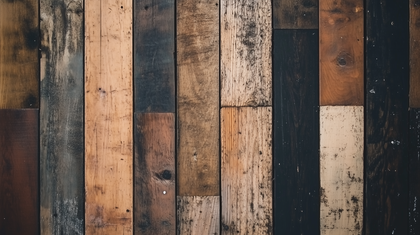 Eclectic Wooden Planks Collage Creating A Rich Textured Backdrop