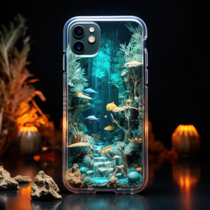 Fantasy Underwater World Creativity Handcrafted Phone Case