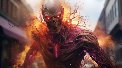 Fiery Skull Unleashes Supernatural Terror In Urban Apocalypse