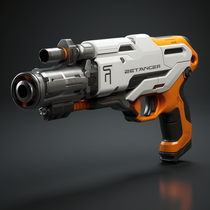 Futuristic Sci Fi Blaster Advanced Weapon Design 3d Concept Art