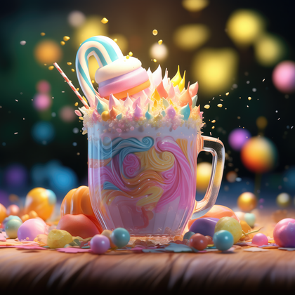 Magical Unicorn Milkshake Colorful Party Treat