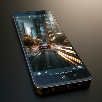 Smartphone Magic Unlocks Urban Rush Hour Brilliance With Futuristic Cityscape Display