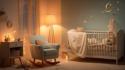 Starry Night Nursery Decor Gentle Sleep Environment