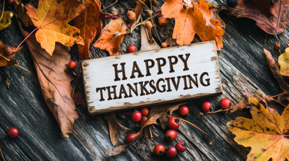 Thanksgiving Festive Autumn Celebration Happy Holidays Greeting Card